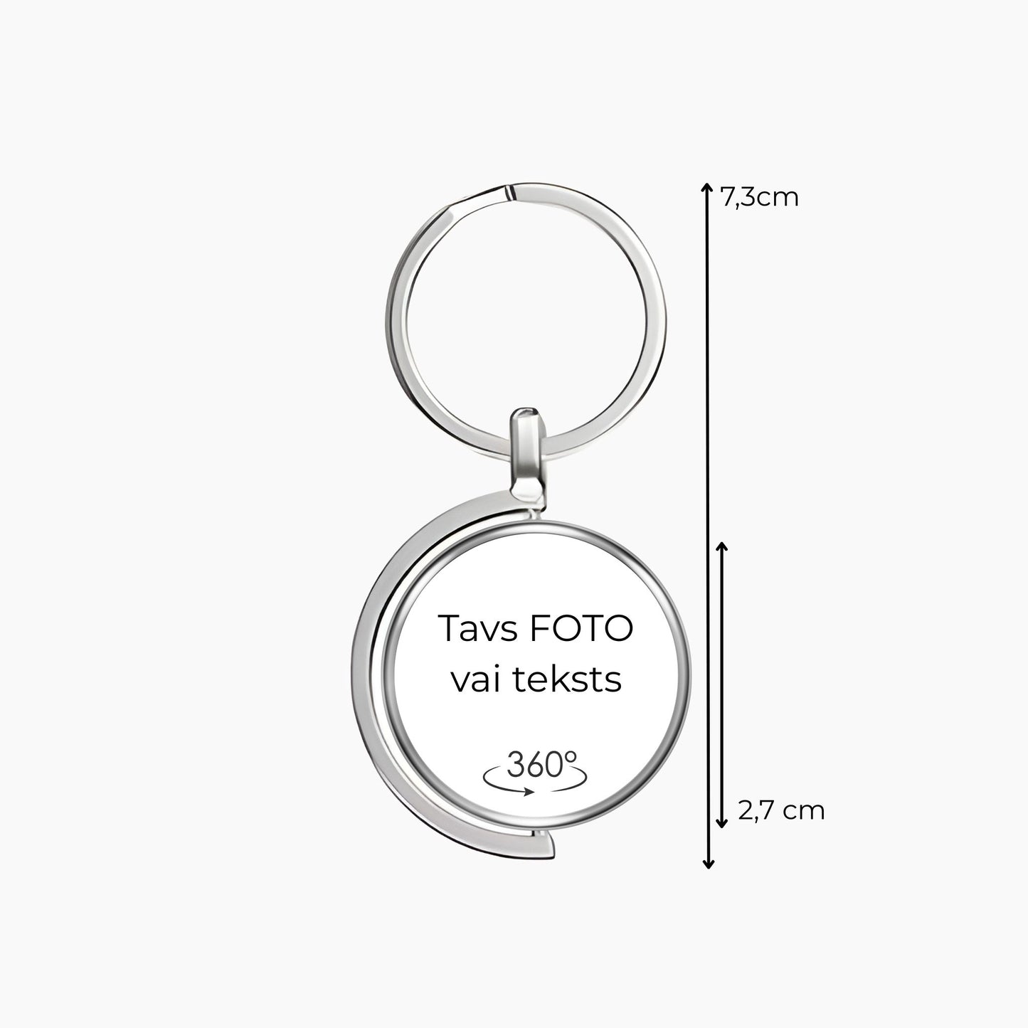 Rotējošs Metāla Atslēgu Piekariņš ar Foto